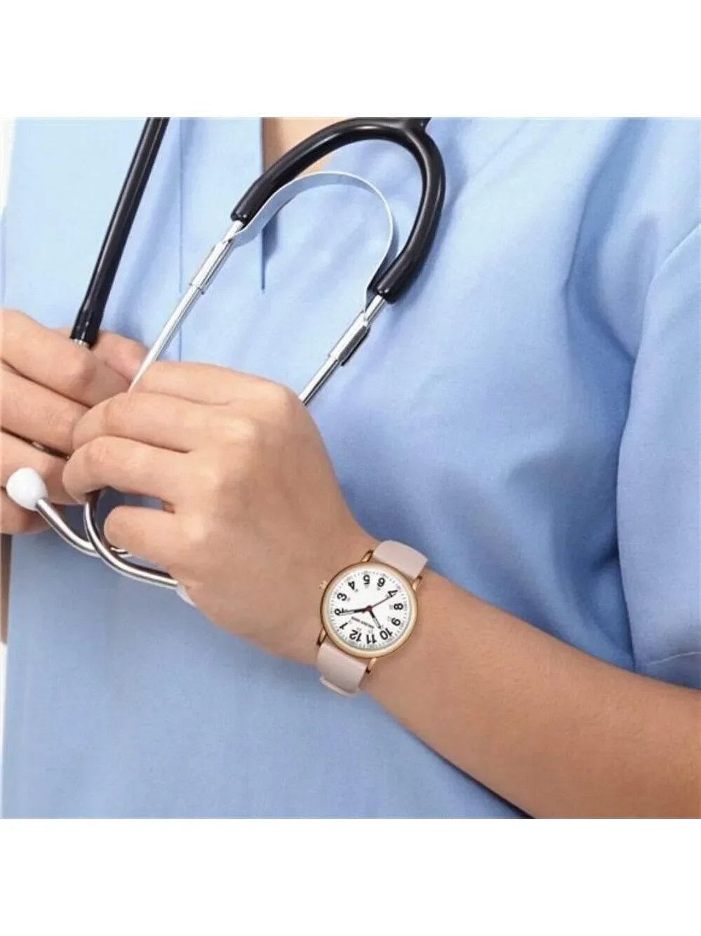 Waterproof nurse watch for women men medical professionals easy read luminous di